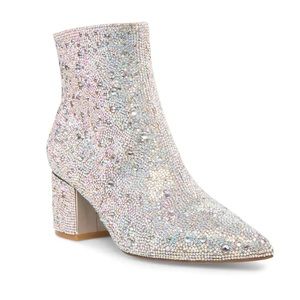 Betsey Johnson Cady Rhinestone Booties